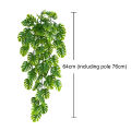 Artificial Vine Beautiful istic Green Monstera Simulation Rattan - wall decoration. 
