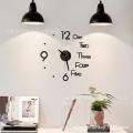 3D Wall Clockcreative 3D Acrylic Mirror Stickers Wall Clock Diy Digital Clock Quartz Needle Horloge Modern Design Living Room Home Decor - Clock.