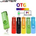 JASTER OTG Usb Flash Drive 64G 32G 16G 8G 4G Pen Drive Thumb Drives Memory Stick Android Free TYPE-C Adapters Key Chain Pendrive.