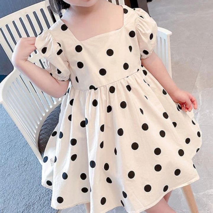Popular popular children's puff sleeve princess summer baby dress girls clothes children's dress vest