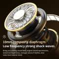 Wireless Bluetooth Headset Touch Light Mini High Quality Earplugs Anti-Sweat HD Sound Quality Stereo Universal Headset.