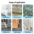 1/5/10Pcs Self Adhesive Cartoon Mesh Screen Patch For Home Use Window Hole And Tear Fixes Water Netting Sticker With Tape Wall Filler. 