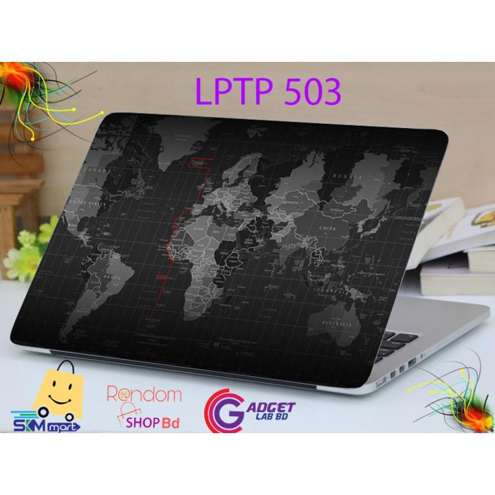 Map Laptop Sticker