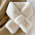 Winter Warm Furry Scarf Cloth Label sezf Super Warm and Western Style Imitation Fur Imitation Rabbit Fur Fake Collar Scarf for Women. 