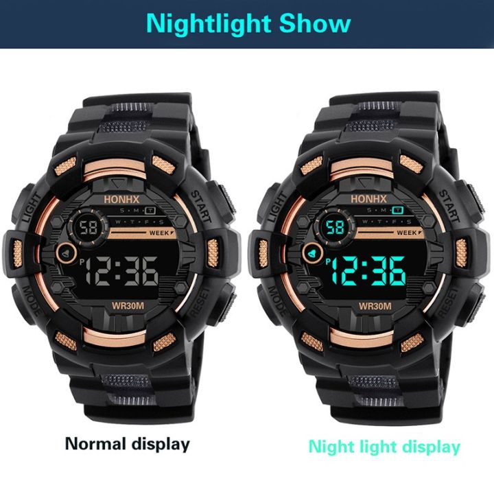 Men%20Multifunctional%20Electronic%20Watch%20Round%20Screen%20Stopwatch%20Life%20Waterproof%20Alarm%20Clock%20Night%20Light%20Watch%20-%20Image%203
