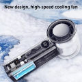 Mini Fan 100 Wind Speeds Adjustable Portable Ice Hand Fan 3000mAh Battery Type-C Charging 10m/s Wind Electric Air Duster.