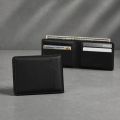 Zays Premium Eco-Friendly Leather Bifold Wallet for Men, Handmade Slim Compact Wallet 4.6 x 3.5 x 0.5 Inch, 4 Card Slots, 2 Hidden Card Compartments, Quick Card Slot, Cash Chamber, Fits 1000 Taka Note, Luxury Gift Box. 