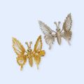 1Pcs Silver/Gold Metal Moving Butterfly Hair Clip - Cute Hairpin for Women.