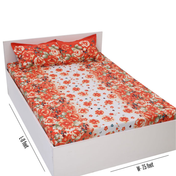 Exclusive%20Collection%20Cotton%20Double%20Size%20Flat%20Bed%20Sheet%20Set%20with%20Matching%20Two%20Pillow%20Covers%20-%20300%20Thread%20Count-%20Hand%20Washable%20-%20Image%203