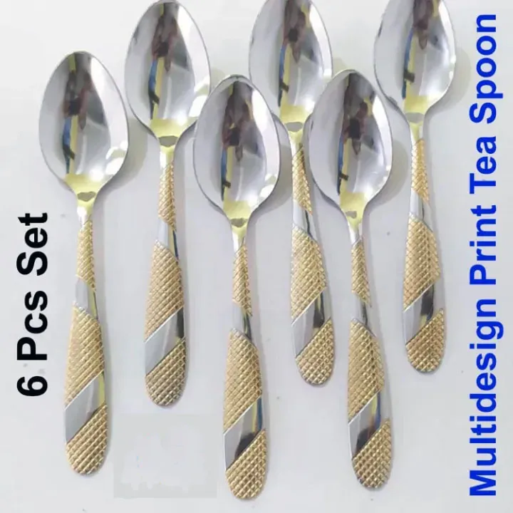 6%20Piece%20Steel%20Spoon%20Set:%20Multi-Design%206-Inch%20Long%20Spoons%20For%20Your%20Kitchen,%20Elevating%20Your%20Kitchen%20Essentials%20With%20A%20Set%20Of%206%20Multi-Design%20Steel%20Spoons%20-%20Image%202