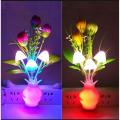 Mushroom Shape Automatic Sensor Light Dim Mashroom Light Green Flower - Multicolor.