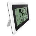 1 Piece Digital Clock LCD Screen Alarm Clock with Calendar & Temperature with Extra Large Digits Easy to Read and Set.