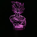 Dragon Ball Z Anime Figures Goku Vegeta Gohan Broly 3D Lamp PVC Action Figures Toys for Children Trunks Buu Super Saiyan Gifts MuXiaRe. 