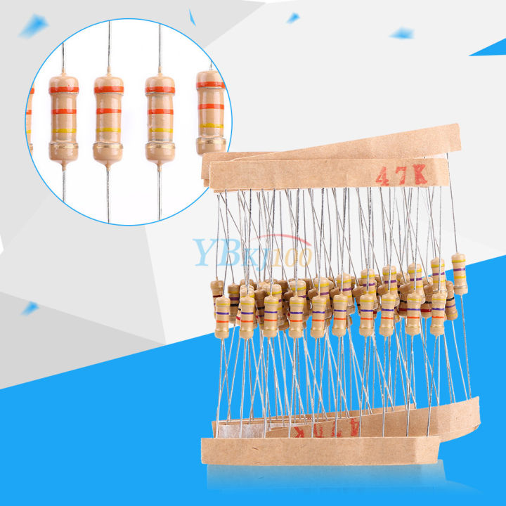 50Pcs-%201/2%20Watt%20150%20Ohm%20Resistor%201/2W%20150%20Ohm%20Carbon%20Film%20Resistor%20150%20Ohm%20Half%20Watt%20Resistance%200.5%20Watt%205%25%20Tolerance%20Fixed%20Resistors%202%20Pin%20Leads%20-%20Image%206