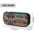 Jurassic Park Korean Pencil Case Girls Boys Big Capacity Dinosaur World Pencil Pouch Students Stationery.