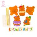 Cake Insert Card Smooth Surface Cute Cartoon Cake Card.