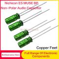 10Pcs/Lot Nichicon MUSE BP ES (Bi)Non Polar Nonpolar Bipolar HiFi Audio Capacitor 4.7uf 10uf 22uf 47uf 100uf 25V 50V Copper feet. 