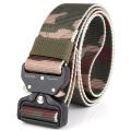 Men's Tactical Belt Heavy Duty Webbing Belt Adjustable Military Style Nylon Belts with Metal Buckle. 