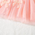 【Flash sale】 summer new girl baby dress mesh small flying sleeves puff dress sweet princess birthday party dress. 