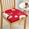 Stretch Square Chair Seat Cushion Cover With Elastic Bottom Chair Slipcover for Kitchen Hotel Banquet Dining Room Home Decor.