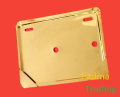 Metal Number Plate Holder or License Plate Holder for Motorcycle. Golden/ Silver. 