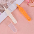 Infant Nose Cleaning Tweezer with Cover – Baby Ear Nose Navel Cleaner Clip | Safe Plastic Round-Head Forceps | Baby Earwax & Nose Dirt Remover. 