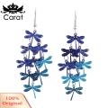 Carat Bohemian Tassel Earrings Exquisite Butterfly Dragonfly Tassel Earrings for Prom Dating Lightweight Dangle Earrings for Women Elegant Lady Jewelry for Parties. 