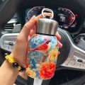 Stainless Steel Vacuum Thermos Mug 300ML Portable Double Wall Insulated Travel Cup with Temperature Display.
