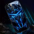 Multicolored Smart Voice-activated Call Light-emitting Shell LED Light Mobile Phone Case For IPhone 14/14 Plus/14 Pro/14 Pro Max/13/13 Mini/13Pro/13 Pro Max Glowing Bumper Shockproof Skin Feeling Frosting And Anti Scratch Protective Shell.