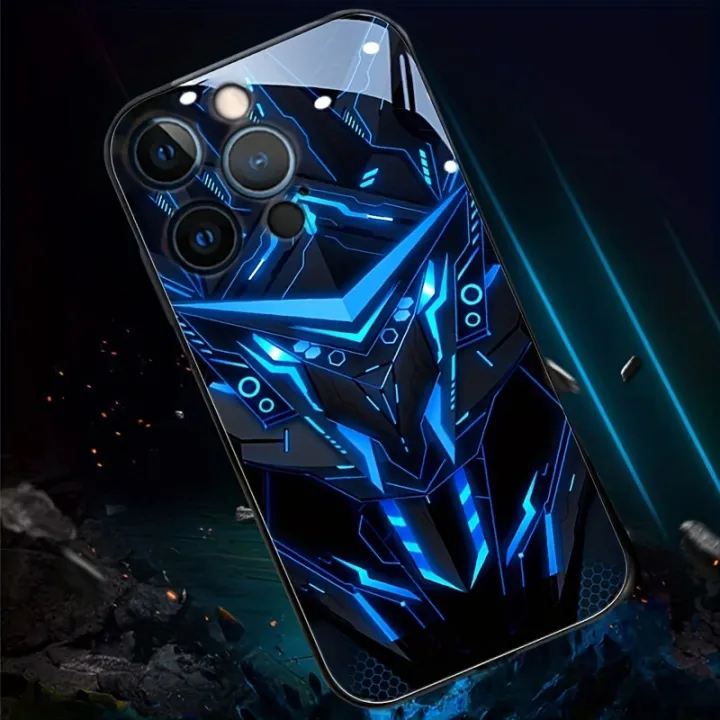Multicolored%20Smart%20Voice-activated%20Call%20Light-emitting%20Shell%20LED%20Light%20Mobile%20Phone%20Case%20For%20IPhone%2014/14%20Plus/14%20Pro/14%20Pro%20Max/13/13%20Mini/13Pro/13%20Pro%20Max%20Glowing%20Bumper%20Shockproof%20Skin%20Feeling%20Frosting%20And%20Anti%20Scratch%20Protective%20Shell%20-%20Image%207