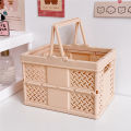 【Limited edition】 New Style Mini Folding Storage Box Multifunction Foldable Basket Desktop Portable Storage Basket.