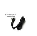 XLR Female To 3.5mm & USB Microphone Cable for BM 100FX, BM100, BM800.