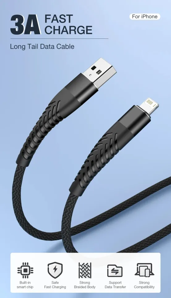 Fast Charging USB Cable For iPhone 13 12 11 Pro Max X XR XS s