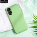 Phone case OPPO A58 4G cover Fashion Straight Soft Liquid Silicone Cover Camera Protection Shockproof for OPPO A58 4G Casing HP. 