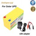 Doublepow 12V 21Ah Rechargeable Battery for 12V DC Water Pump & Solar System use (If used in solar system must have solar controller) with 1 Piece AC-DC Adapter For Charging From AC - 1 Piece. 