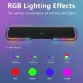 S18 RGB Light Sound Bar Wireless Speakers TWS Home Bluetooth Speaker.