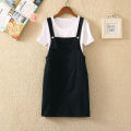 Junior High School Students13Summer14-16Young Girl12Big Boy15Suit Cute Jumpsuit Denim Brace Short Skirt.