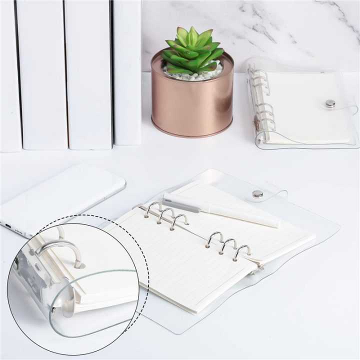 Transparent%20Binder%20Plastic%20Binder%20Clear%20Soft%20PVC%206%20Ring%20Budget%20Binder%20Refillable%20Planner%20Binder%20Cover%20Protector%20-%20Image%205