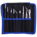9 Pcs Tweezers Set Stainless Steel Anti-Static Precision Tweezers for Electronic Mobile Phone Repair Tools Hand Tools. 