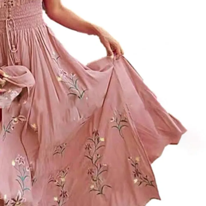 Elegant%20Vintage%20Women%20Maxi%20Dress%20Sleeveless%20V%20Neck%20Floral%20Print%20Large%20Hem%20Long%20Polyester%20Dress%20for%20Party%20Dating%20Daily%20-%20Image%207