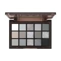 15Colors Eyeshadow Palette Black Smokey Cool Toned Eye Shadow Metal Pearlescent Matte Silver Gray Lasting Eyeshadow Party Makeup. 