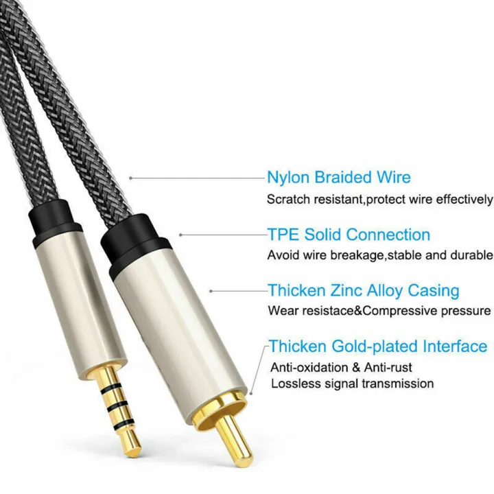 Digital%20Coaxial%20Audio%20Video%20Cable%20Stereo%20S/PDIF%20RCA%20To%203.5mm%20Jack%20Coaxial%20Speaker%20Cord%20For%20HDTV%20Home%20Video%20Accessories%20-%20Image%204