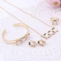 Gold-Color Baby Jewelry Set Gift Children Cute Jewelry Sets Kids Jewellery Ring Earring Bracelet Pendant Necklace. 