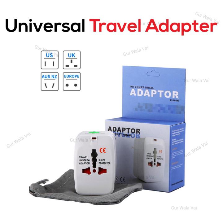 Universal Travel Adapter | International Universal Travel Adapter All in 1 Travel Adapter UK/US/AU/EU/CA Converter socket