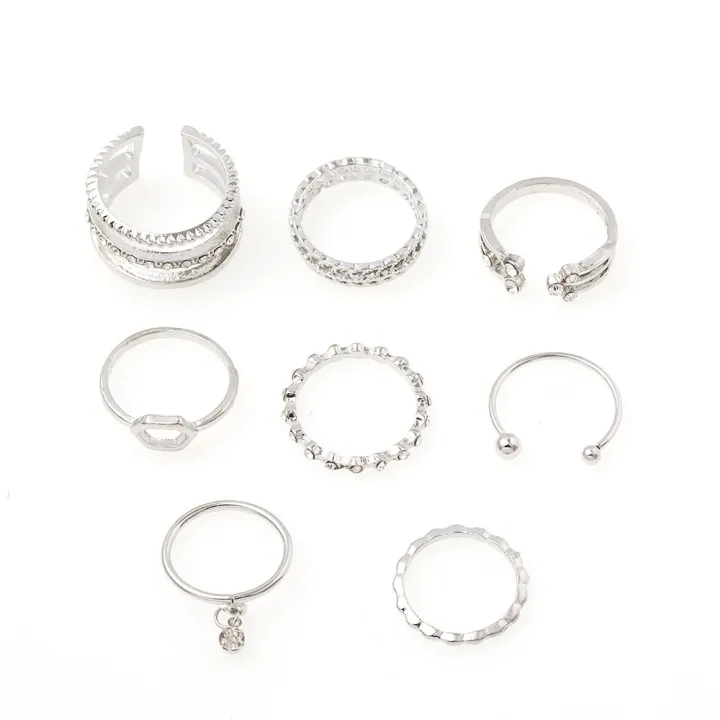8Pcs/Set%20Exquisite%20Simple%20Crystal%20Geometric%20Ring%20Set%20Women%20Personality%20Hip-Hop%20Rock%20Finger%20Rings%20Party%20Jewelry%20Accessories%20-%20Image%208