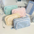 Pink Pencil Bag For Girls Fashionable School Accessories Aesthetic School Cases Korean Stationery Holder Cute Pencil Bag.