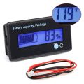 Battery Meter Battery Capacity Voltage Monitor, DC 12/24/36/48/60/72/84V Battery Capacity Voltage Gauge Indicator. 