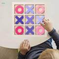 Tic TAC Toe Board Game Family Games Handmade Noughts and Crosses for Adult Families Kids Indoor. 