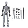 T 13 Action Figure Movable Joints 3D Printed Mannequin Toys DIY Assembling Desktop Robot Doll Model Toy For Drawing Photography. 