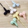 U19 Macaron Color 3.5mm HIFI In-ear Earphone Universal Headset Headphone with 1.2m Earphone Cable with Microphone Extra Bass Wired Earbuds for Ios & Android.